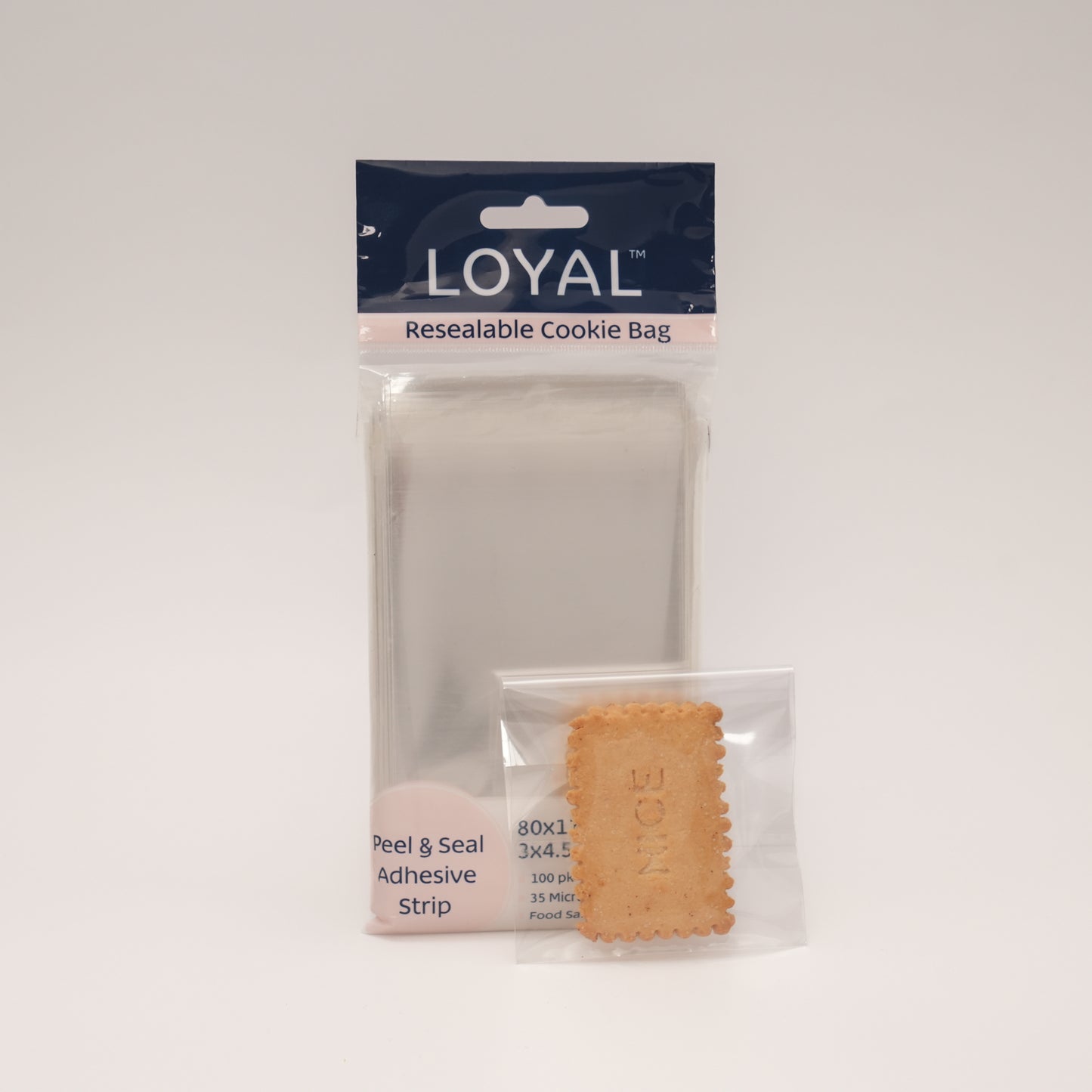 100pk Resealable Cookie Bags