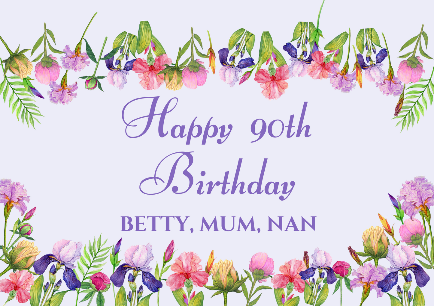 CUSTOM Edible Printed Cake Topper - RECTANGLE Personalised