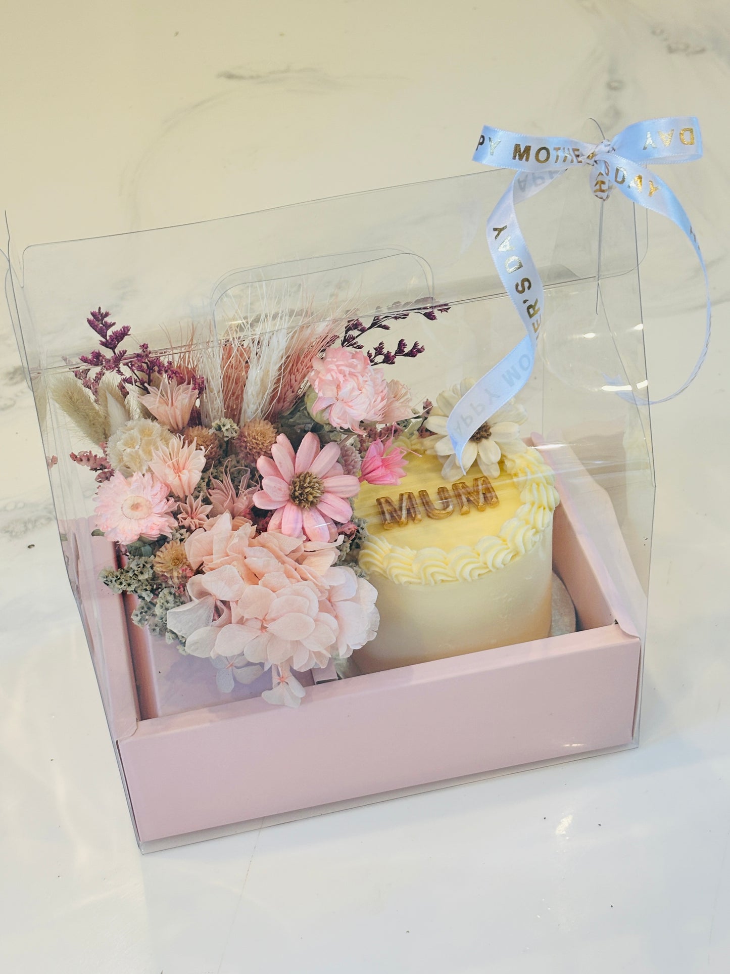Mother’s Day Mini Cake & Flowers Gift Box