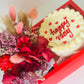 Valentines Mini Cake & Flowers Box