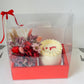 Valentines Mini Cake & Flowers Box