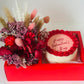 Valentines Mini Cake & Flowers Box