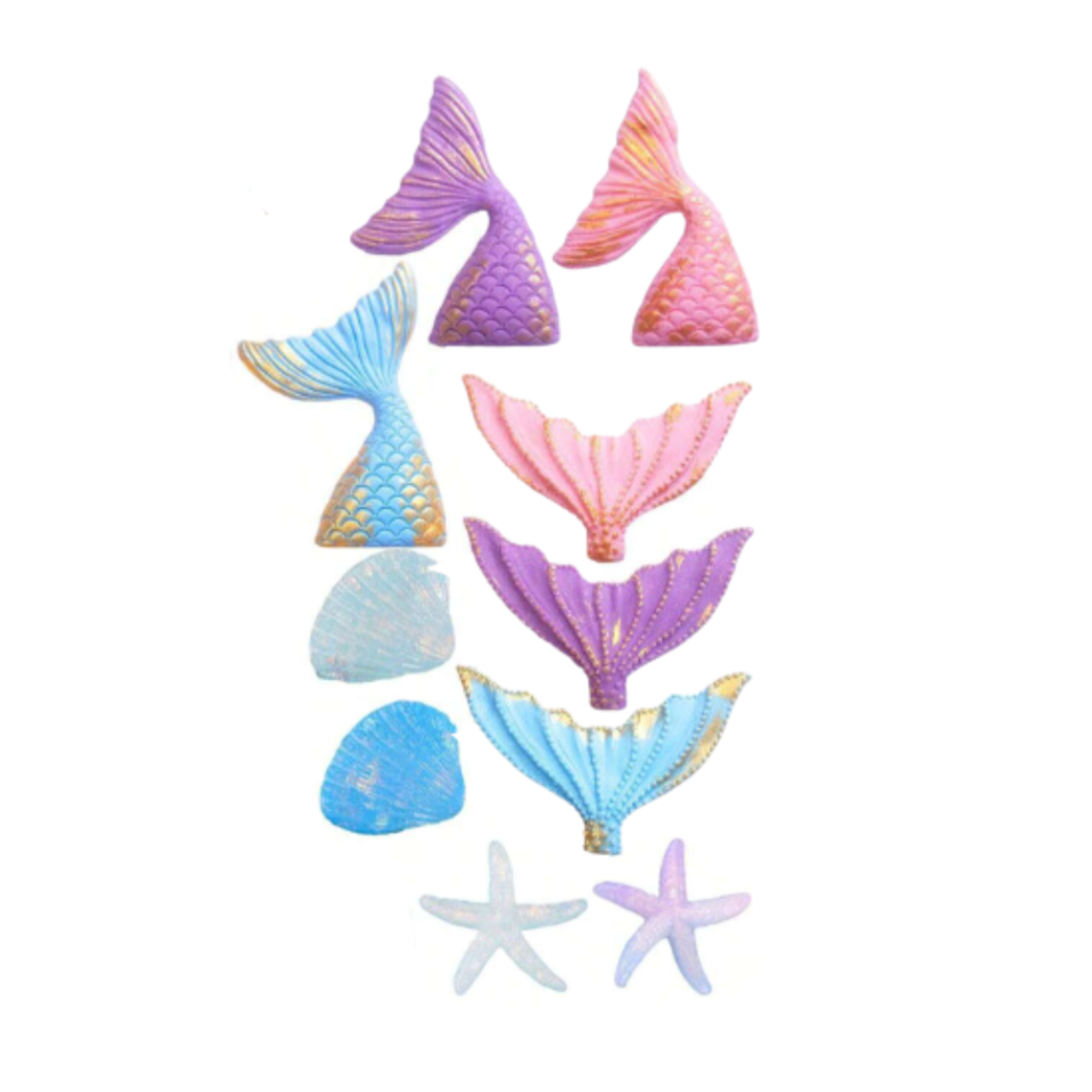 Mermaid Themed Cake Topped Set #1