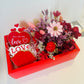 Valentines Sugar Cookie & Flowers Box