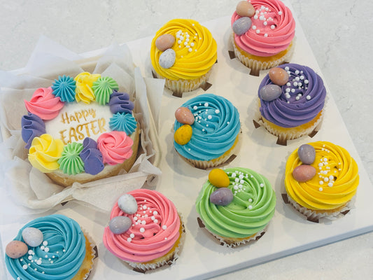 Easter Bento Box - Mini Cake & Cupcakes